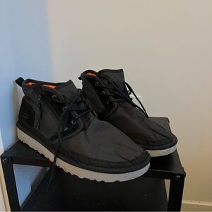 UGG Men's Black and Orange Boots Neumel Zip MLT